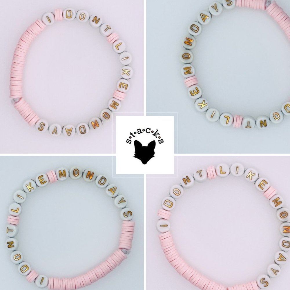 I Don't Like Mondays Boomtown Rats Beaded OG Friendship Bracelet 80's New Wave
